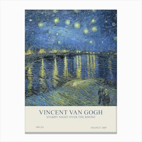 Vincent Van Gogh - Starry Night over the Rhone Canvas Print