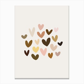 All Hearts Together Canvas Print