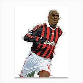 Clarence Seedorf Watercolor Canvas Print