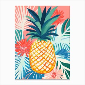 Pineapple Fruit Summer Illustration 1 Canvas Print