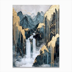 Andes Majesty Gilded Minimalism Canvas Print