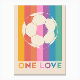 One Love Canvas Print