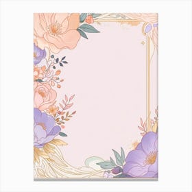 Floral Frame 7 Canvas Print