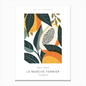Passionfruit Le Marche Fermier Poster 3 Canvas Print