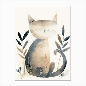 Charming Nursery Kids Animals Kitten 7 Canvas Print