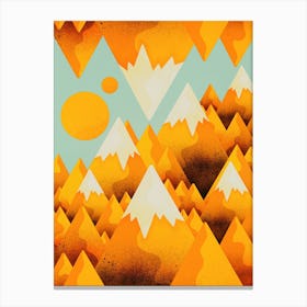 Yellow Sand Peak Canvas Print