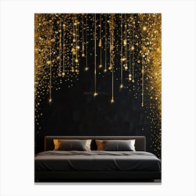 Gold Confetti 1 Canvas Print