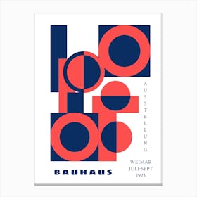 Bauhaus Red Exhibition 8 Canvas Print