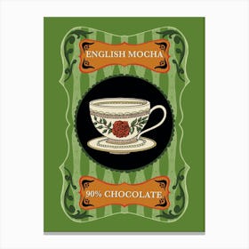 Chocolate Mocha Poster Canvas Print