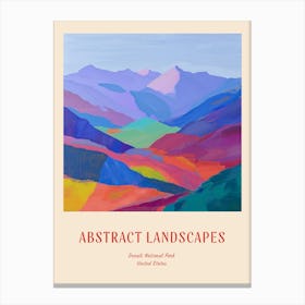 Colourful Abstract Denali National Park Usa 4 Poster Canvas Print