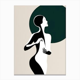 Silhouette Of A Woman 2 Canvas Print