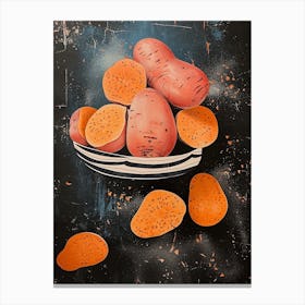 Art Deco Sweet Potato 2 Canvas Print