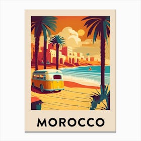 Morocco 4 Vintage Travel Poster Canvas Print