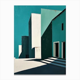 'The Building' Minimalism Canvas Print