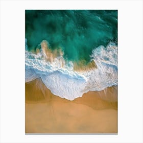 Aerial View Of A Beach 58 Canvas Print