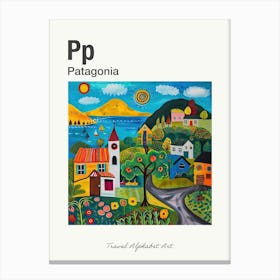 Kids Travel Alphabet  Patagonia 1 Canvas Print