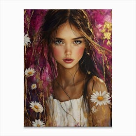 Daisy Girl Canvas Print