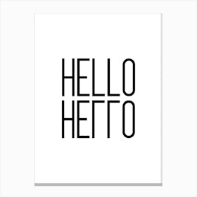 Hello Hello Reflection Canvas Print