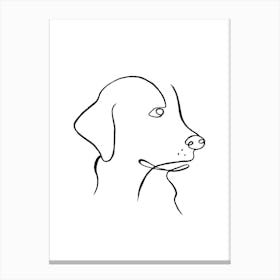 Minimal Labrador Canvas Print