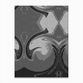 Abstract Black And White 3 Canvas Print