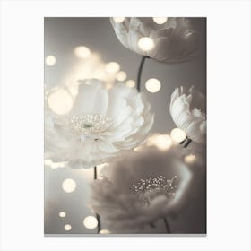 Flowers And Bokeh Canvas Print