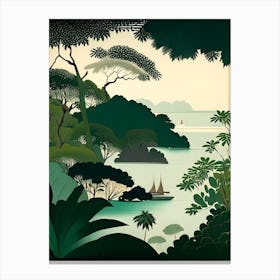 The Mergui Archipelago Thailand Rousseau Inspired Tropical Destination Canvas Print