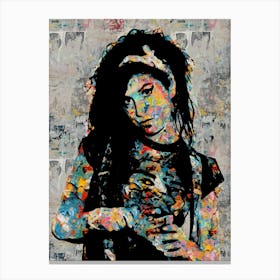 Amy Winehouse Painting Canvas Print