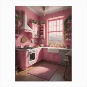 Pink Kitchen 2 Canvas Print