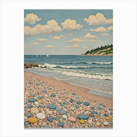 Pebble Beach Canvas Print