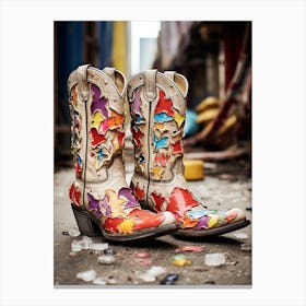 Cowgirl Street Boots 2 Canvas Print