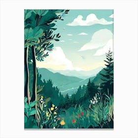 Landscape In The Mountains Canvas Print