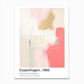 World Tour Exhibition, Abstract Art, Copenhagen, 1960 4 Canvas Print