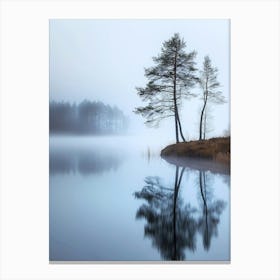 Misty Lake 4 Canvas Print