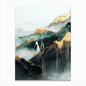 K2 Gold Streams Textured Serenity Canvas Print