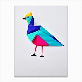 Goose Origami Bird Canvas Print