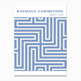 Bauhaus Blue Exhibition 15 Canvas Print