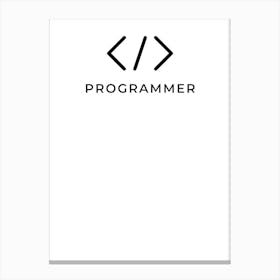Programmer Logo 1 Canvas Print