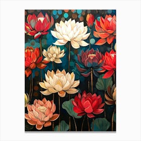 Lotus Flowers Canvas Print