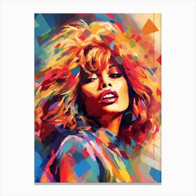 Tina Turner Abstract Painting 2 Canvas Print