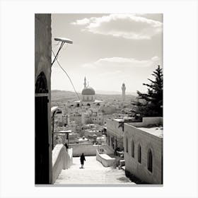 Palestine, Black And White Analogue Photograph 3 Canvas Print
