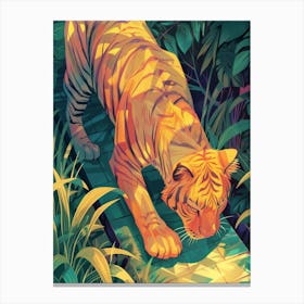 Tiger In The Jungle 59 Canvas Print