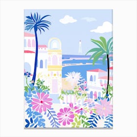 San Remo, Italy Colourful View 1 Canvas Print