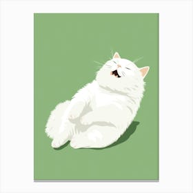 White Cat 4 Canvas Print