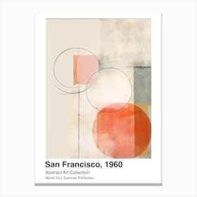 World Tour Exhibition, Abstract Art, San Francisco, 1960 5 Canvas Print