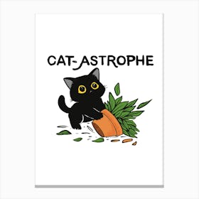 Cat Astrophe Canvas Print