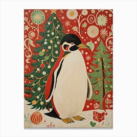 Christmas Penguin Canvas Print