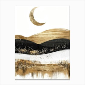 Gold And Black Canvas Print 66 Canvas Print