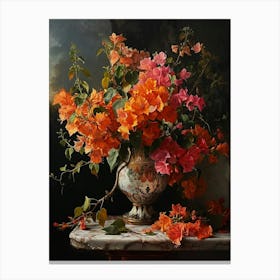 Baroque Floral Still Life Bougainvillea 2 Canvas Print