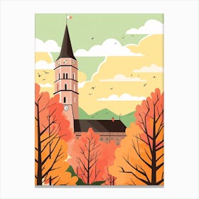 Germany 2 Travel Illustration Canvas Print