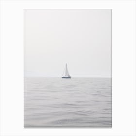 Sailboat sailing in the Atlantic Sea, Canary Islands Canvas Print